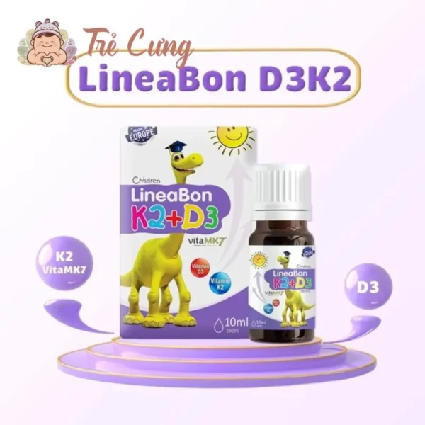 Vitamin D3K2 LineaBon Drops 10ml