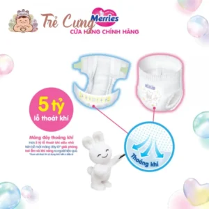 Tã dán Merries cộng miếng size NB 76 + 6 miếng (Dưới 5kg)